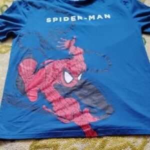 Men's Blue Medium Marvel Spider-Man AOP McFarlane Shirt